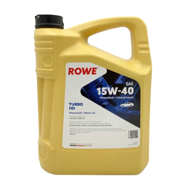 5,0 Liter Motorenöl ROWE 15W-40
