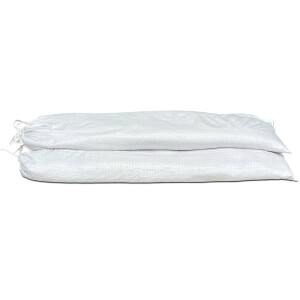 Sandsack PP weiß 25 × 100 cm (ungefüllt) EINZELN