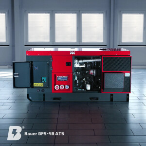 Bauer GFS-40 ATS, 40 kW/50 kVA  Notstromgenerator / Notstromaggregat