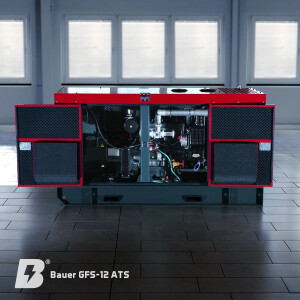 Bauer GFS-12 ATS, 12 kW/15 kVA  Notstromgenerator / Notstromaggregat