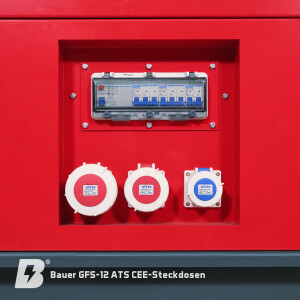 Bauer GFS-12 ATS, 12 kW/15 kVA  Notstromgenerator / Notstromaggregat