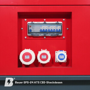 Bauer GFS-24 ATS, 24 kW/ 30 kVA Notstromgenerator / Notstromaggregat, Diesel