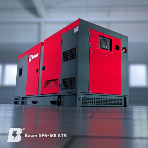 Bauer GFS-120 ATS, 120 kW/150 kVA  Notstromgenerator /...