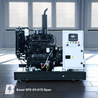 Bauer GFS-24 OPEN, 24 kW/ 30 kVA  Notstromgenerator / Notstromaggregat, Diesel