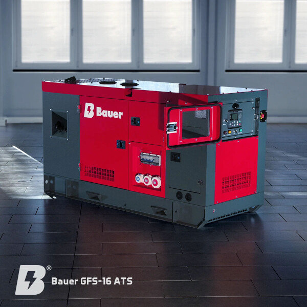 Bauer GFS-16 ATS, 16 kW/20 kVA  Notstromgenerator / Notstromaggregat
