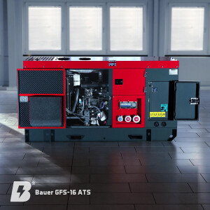 Bauer GFS-16 ATS, 16 kW/20 kVA  Notstromgenerator / Notstromaggregat